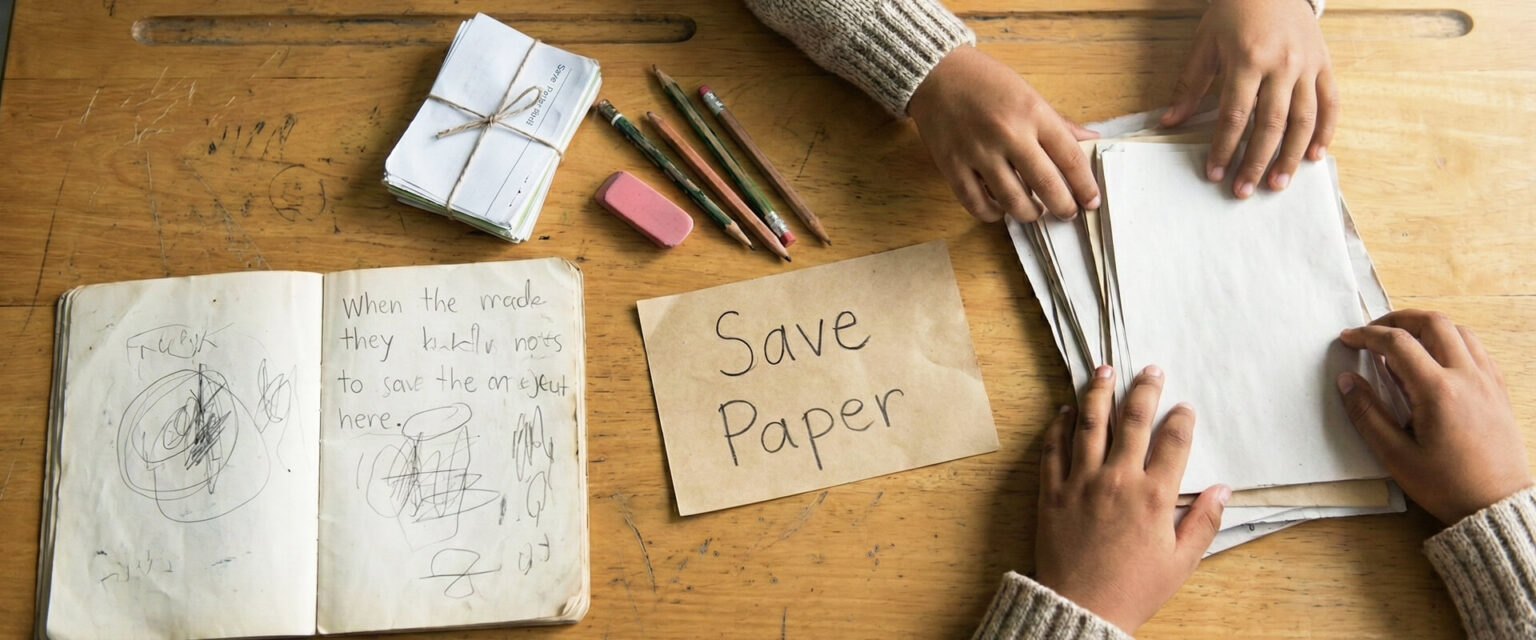 Teaching Children to Save Paper | Primary School in Malad